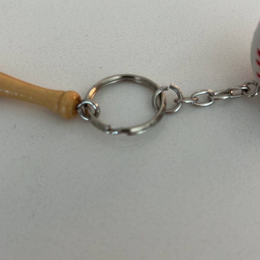 KEYCHAIN Bat and ball keychain swag softball sports - Picture 3 of 6